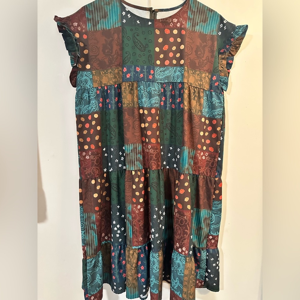Colorful Patchwork Dress